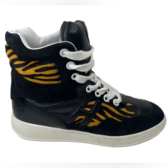 HOGAN ITALY🇮🇹MADE Katie Grand Loves High Top Sneakers Soft Leather Size 38